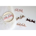 simple ribbon♡ベビーヘアゴム2点セット　ベビー　キッズ　ベビーヘアアクセサリー　キッチンヘアアクセサリー　ベビーヘアゴム