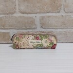 コンパクトで大人可愛い布メガネケース花柄ピンク