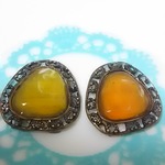 【セール♪】yellow antique pierce 