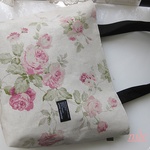 English garden 薔薇　トートバック　ナチュラル　Ｌ