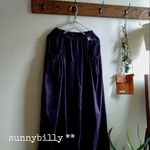 ●ガウチョロングパンツ(葡萄色)【sunnybilly】