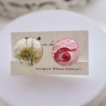 薔薇の雫　イヤリング　一点物