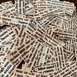 英字シールミニ100piece コラージュ　ラッピング