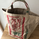 [米袋バック　T37✖️W45  茨城米　もち手柄