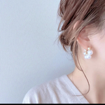 ❂パール　フープピアス❂