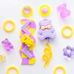 💛パープルくまちゃんとイエロー💜