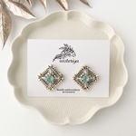 birthday earring < August-silver-SQ >