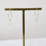 pearl hoop  淡水パールのフープピアス