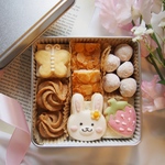 春のクッキー缶