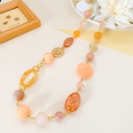 ＊オレンジのロングネックレス✧*