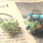 georgeuemi 様専用ページ♪Bouquetリング２本セット♪ターコイズ×ペリドットsilver