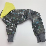 イタグレ服SS デニムスプラッシュ柄 ロンパース 犬服