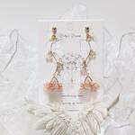 『天女の秘め花』〜雲海に宿る〜【イヤリング/ピアス】color:ピンク