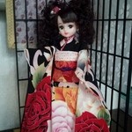 mimikuri0913様専用　リカちゃん　ブライス　サイズ　着物＆帯のセット　（振袖）