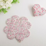 リバティと6重ガーゼのよつばハンカチ*Ashteadピンク4P◇1枚