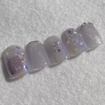 押し花ネイル：