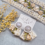 🌼再販🌼【受注製作】◆spring designふんわりインド刺繍ピアス◆