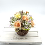 アーティフィシャルバスケットフラワー「オレンジカーネーション」