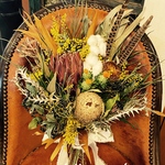 Spicy Bohemian フェザーネイティブフラワーbouquet