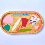 terrazzo tray 【 yellow pink marble 】