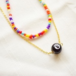 2連🎱ボール×カラフルビーズアクセサリー🌈