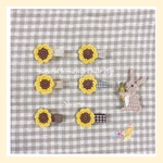 🌻natural himawari hair clip🌻新生児から使えます🌻上下滑り止め付き＊ベビードレス＊ベビーワンピース＊夏お出掛け＊浴衣＊お祭り＊出産祝い🌻
