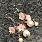春爛漫‎𓂃◌𓈒𓐍🌸揺れる桜ピアス【薄桃】【イヤリングに変更可能☺︎︎*｡】