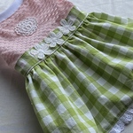完成品犬服M☆チェックワンピース