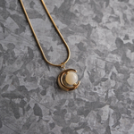 snake chain necklace【moon】