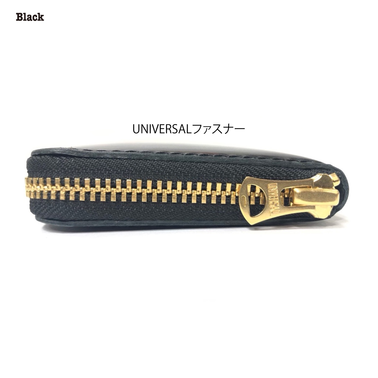 日本製 新喜皮革社製 高級オイルコードバン RF長財布 黒