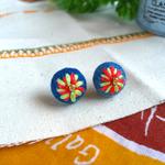 デニム刺繍ピアス