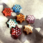 【7つの星＋てんとう虫🐞】JIRI＊IVANA#czech beads#チェコビーズ　star dot 15㍉