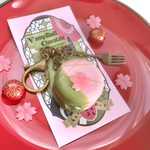 リアルサイズマカロンのバッグチャーム(桜餅・トゥンカロン)