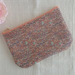 〈m様ご予約品〉 フラットポーチ リバティ ジェニーズリボンズ