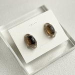 earring スモーキークォーツ