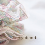 大人かわいいLiberty シュシュ　【テータム】グリーン