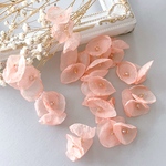 4pcs ＊シフォンペタル シフォンフラワー （オレンジ）（0067）