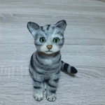 羊毛フェルト  お座り にゃんこ
