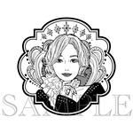 オーダー似顔絵【モノクロ線画】【デジタル仕上げ】