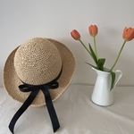 洗える&折りたためる　ナチュラルセーラーハット　麦わら帽子（大人用&子供用）