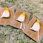 オカメインコ　ブローチ