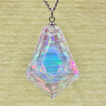 🌈ダイクロ多層ガラス＆クリアオパールペンダント🌈