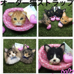 bijin様　猫　羊毛フェルトストラップ
