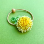 【旧タイプ☆再販ラスト】タンポポのヘアゴムA（葉っぱ左上ver.）★お一人様1個まで★