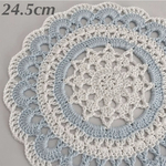 (24.5cm)コットンフラワー★ポットマット