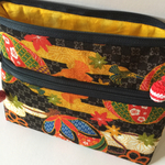 ＊和柄網玉付ダブルファスナーポーチ＊