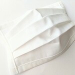 ＊SALE＊ 2枚1set  白プリーツ布マスク 