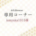 iamyuka1015様専用　【ご予約】命名書オーダー「祝い梅」通常版