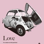 LOVE Car  クルマ　車　アートポスター 　アート　ポスター　A4A3A2A1　アート/sei検索　m-267-2