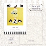 [M-14] A7サイズ両面メモ✽ little girl①✽ 30枚入